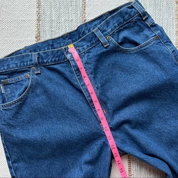 Carhartt Blue Straight Leg Relaxed Fit Jeans Men’s 40 x 32 - Picture 5 of 9